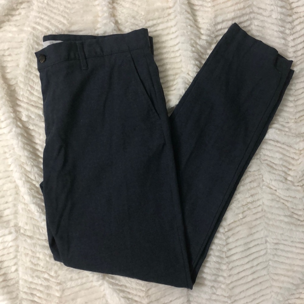 Zara Man Dark Blue Dress Pant Straight Leg Size 32